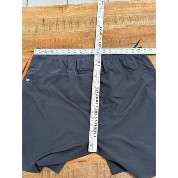 Adidas Mens Athletic Shorts Black Dark Grey Orange Response Logo Climalite 2XL - Picture 9 of 14